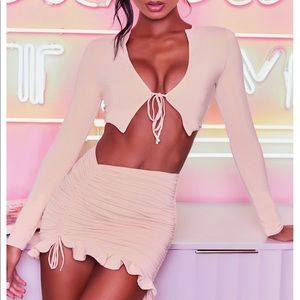 Oh Polly tie up peach set